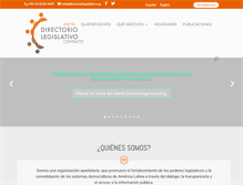 Tablet Screenshot of directoriolegislativo.org